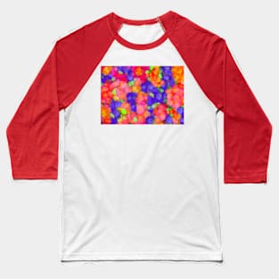 Mosaic of Flowers Baseball T-Shirt